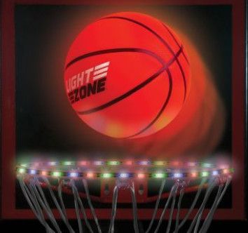 GLOW BASKETBALL COURT SET WITH BONUS HOOP LIGHTS