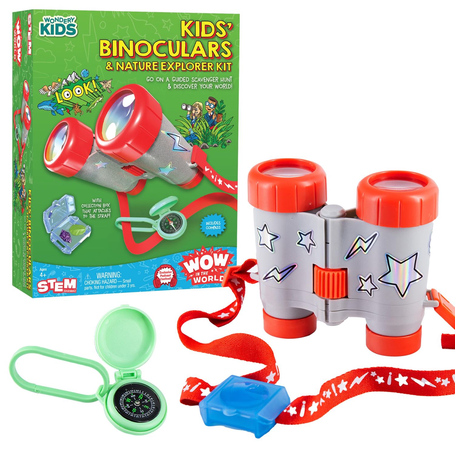KIDS' BINOCULARS &amp; NATURE EXPLORER KIT