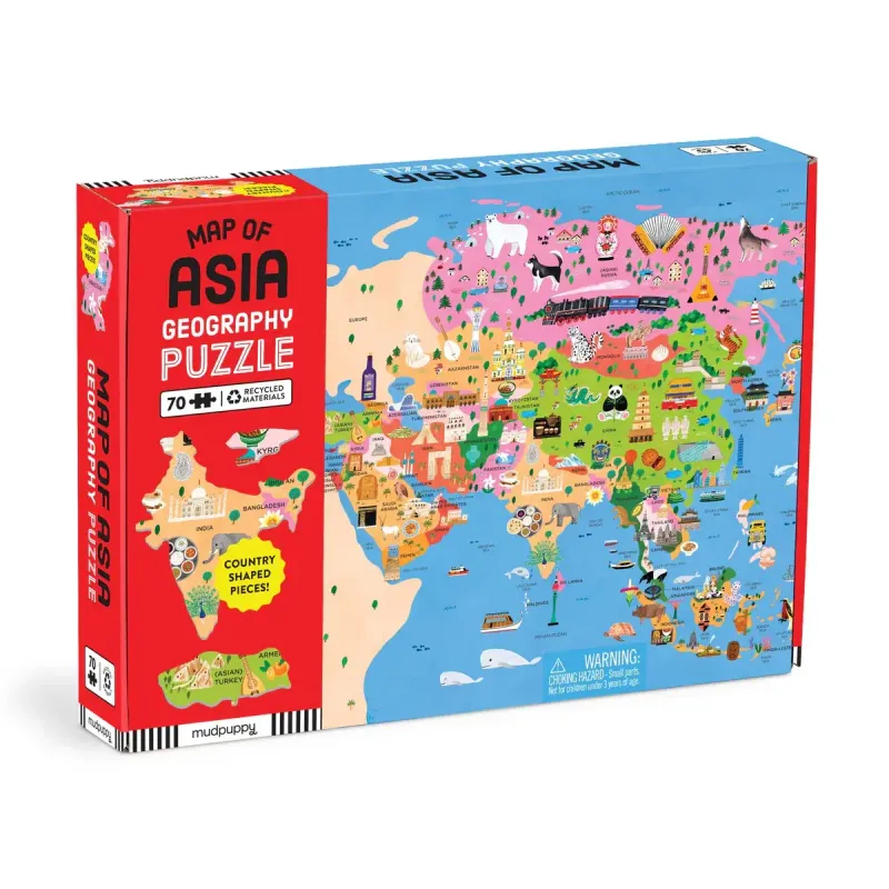 MAP OF ASIA 70 PC
