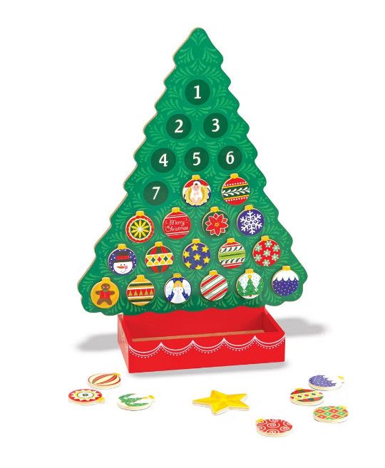 COUNTDOWN TO CHRISTMAS WOODEN ADVENT CALENDAR