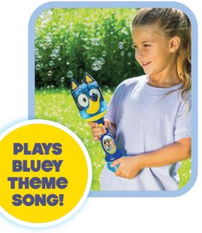 BLUEY LIGHTS &amp; SOUNDS  BUBBLE WAND```@@