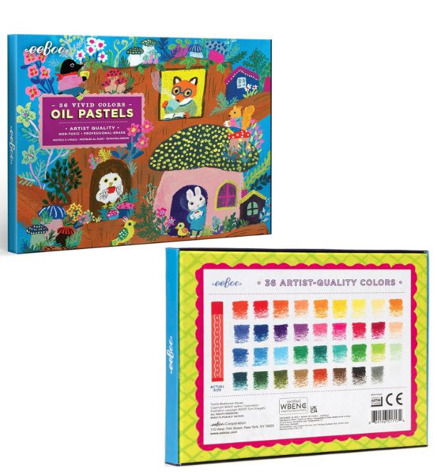 YUMI'S MUSHROOM HOUSE OIL PASTELS 36 PC