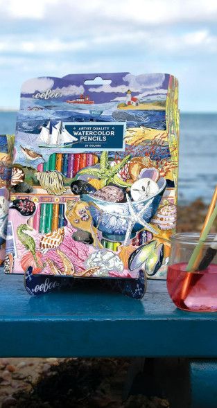 SEASHELLS WATERCOLOR PENCILS