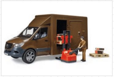 UPS TRUCK W/ PALLET JACK