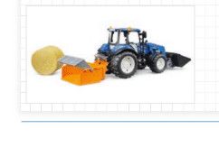 HOLLAND POWERSTAR T5.120 W LOAD BOX, BALE, FORKS