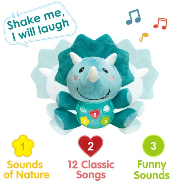 BABY TRICERATOPS MUSICAL TOYS