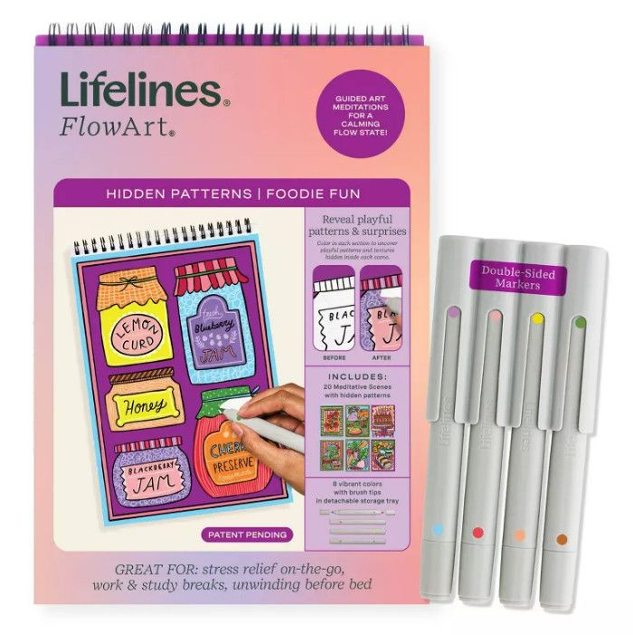 FLOW ART HIDDEN PATTERNS FOODIE FUN