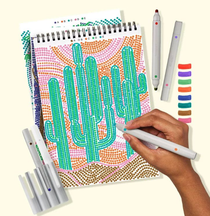 FLOW ART DOT BY LETTER LANDSCAPES