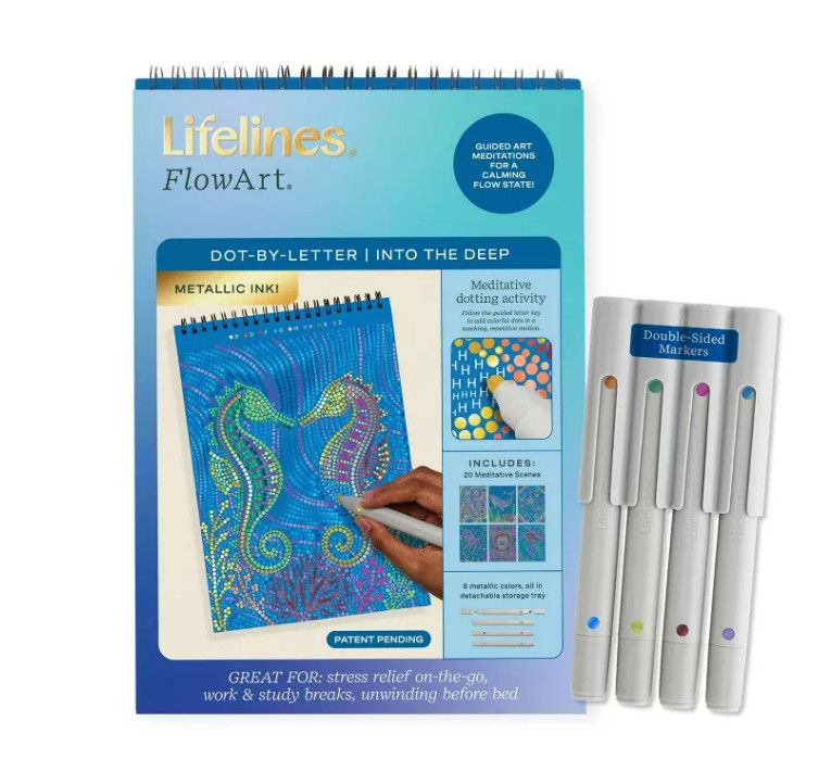 FLOW ART DOT BY LETTER INTO THE DEEP METALLIC