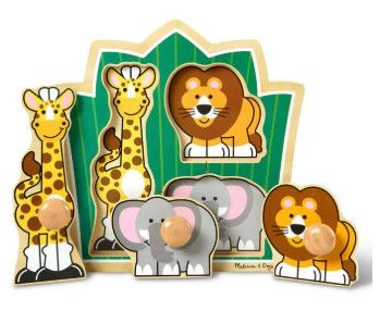 JUNGLE FRIENDS JUMBO KNOB PUZZLE