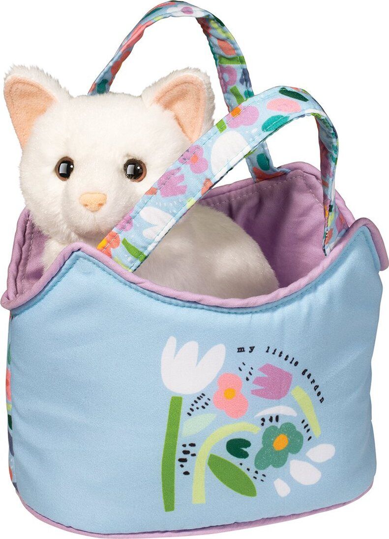 MY LITTLE GARDEN WHITE CAT SASSY SAK