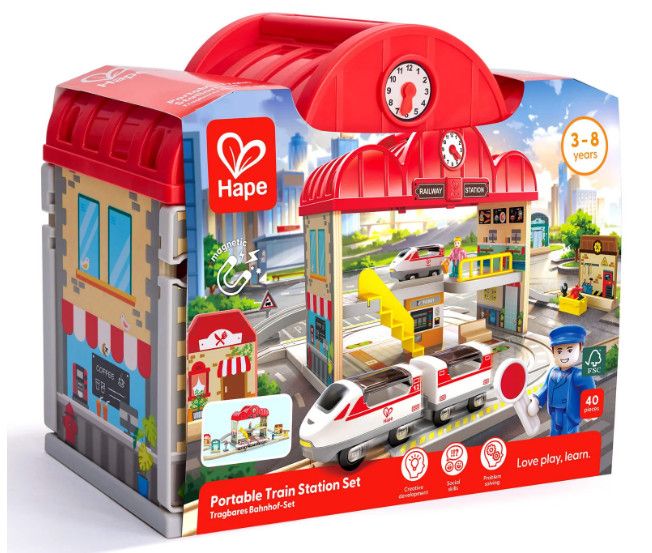 PORTABLE TRAIN STATION SET