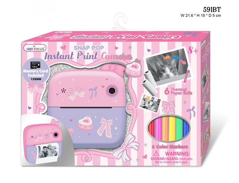 SNAP POP INSTANT PRINT CAMERA BOWTIFUL