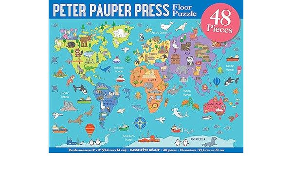 WORLD MAP FLOOR 48 PC