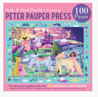 UNICORNS SEEK &amp; FIND 100 PC