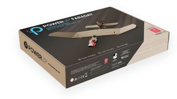 FARADAY ELECTRIC POWERED BALSA WOOD AIRPLANE KIT