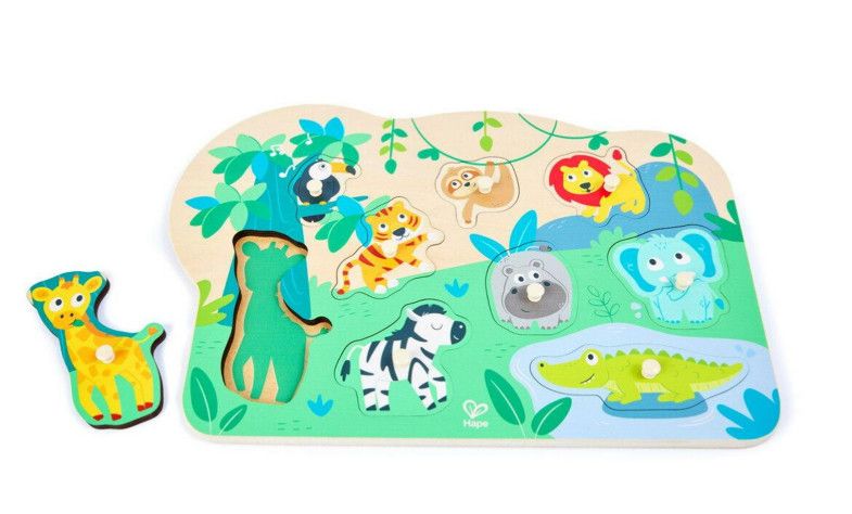WILD ANIMALS PEG PUZZLE
