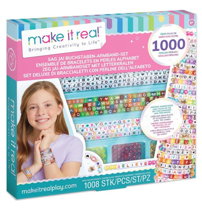 SAY YES! ALPHABET BEAD BRACELET SET