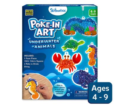 POKE IN ART UNDERWATER ANIMALS