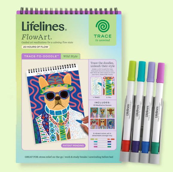 FLOW ART TRACE BY DOODLE WILD STYLE