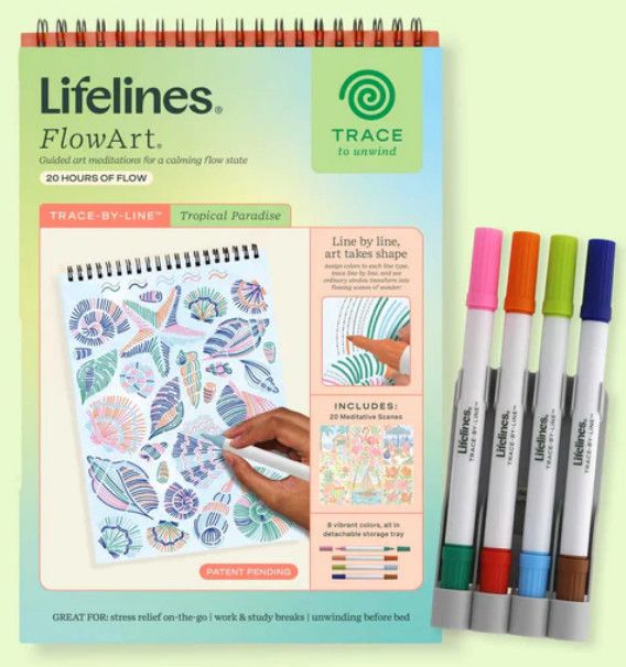 FLOW ART TRACE BY LINE TROPICAL PARADISE