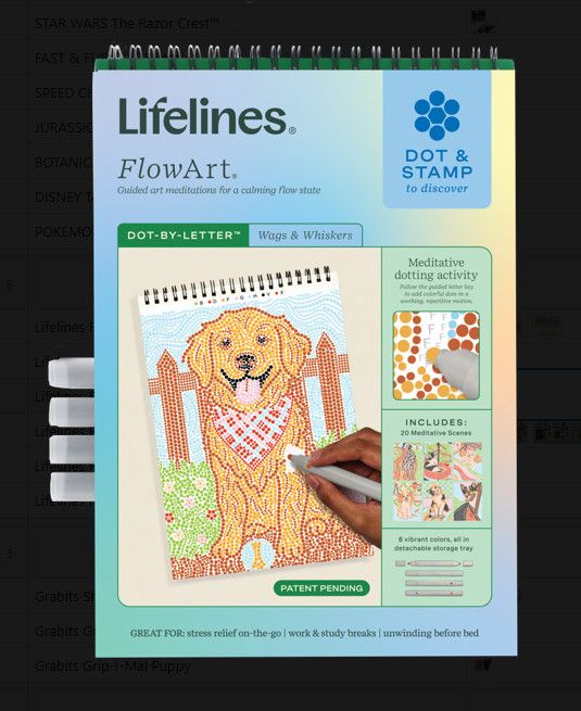FLOW ART DOT BY LETTER WAGS &amp; WHISKERS