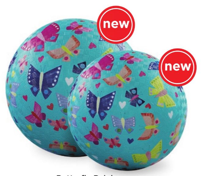BUTTERFLY BLUE 7" PLAYGROUND BALL