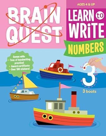 BRAIN QUEST LEARN TO WRITE NUMBERS