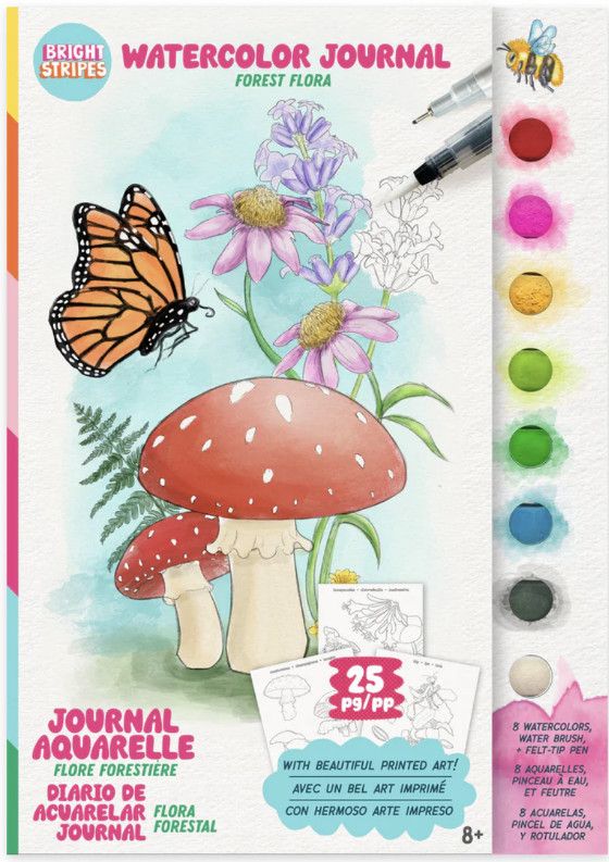 WATERCOLOR JOURNAL FOREST FLORA