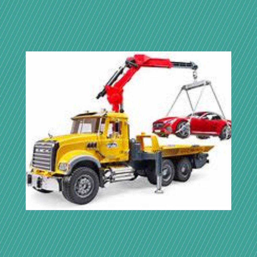 MACK GRANITE TOW TRUCK W/ ROADSTER