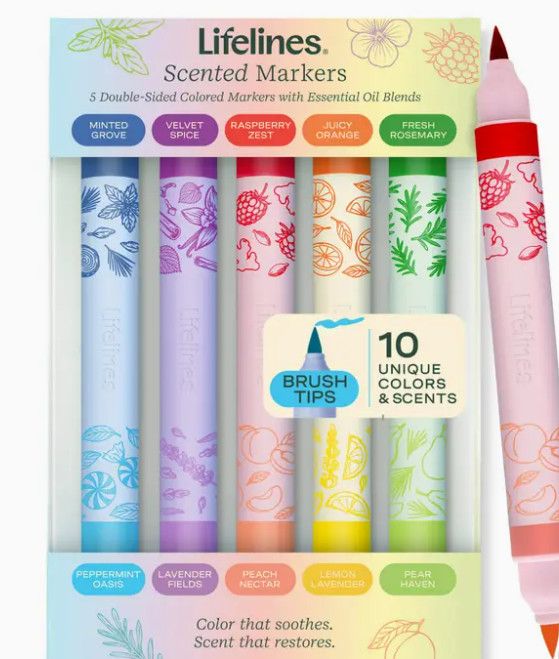 SCENTED MARKERS 5 PC
