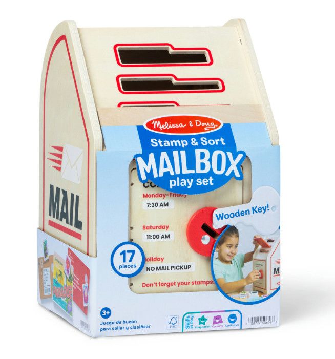 STAMP &amp; SORT MAILBOX PLAY SET