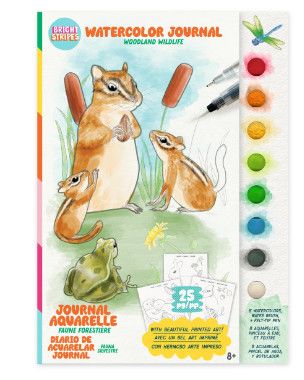 WATERCOLOR JOURNAL WOODLAND WILDLIFE