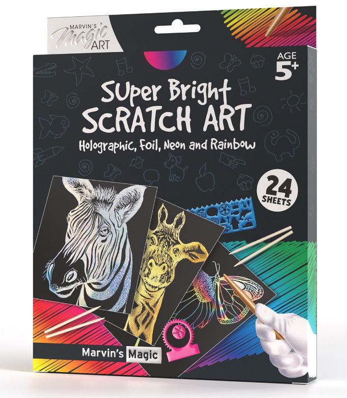 MARVIN'S SUPER BRIGHT SCRATCH ART