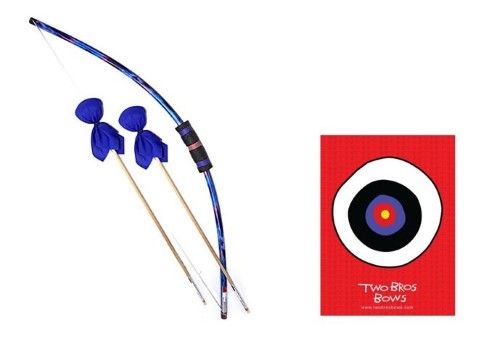BOW W/ 2 ARROWS BLUE TIE-DYE OCEAN