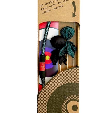 BOW W/ 2 ARROWS SWIRL BLACK TEAL SPECTRA