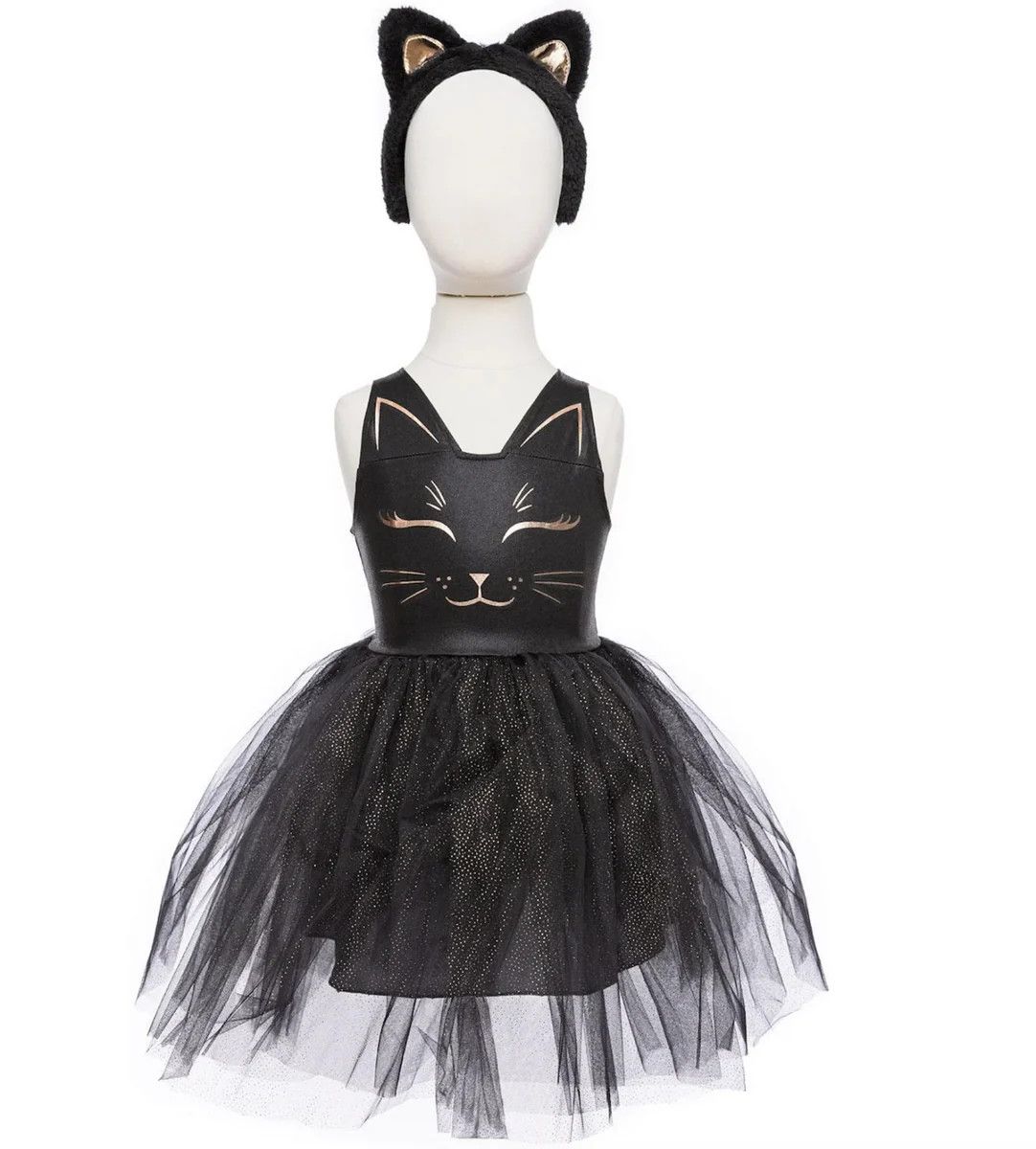 BLACK CAT DRESS &amp; HEADBAND  5-6