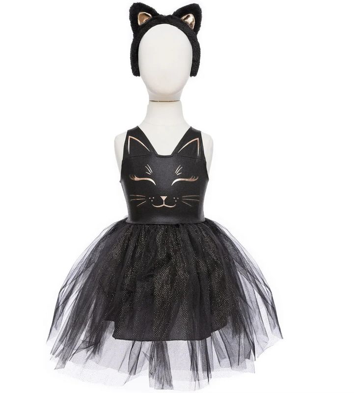 BLACK CAT DRESS &amp; HEADBAND  5-6