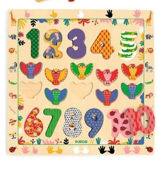 1 TO 10 WOODEN PUZZLE
