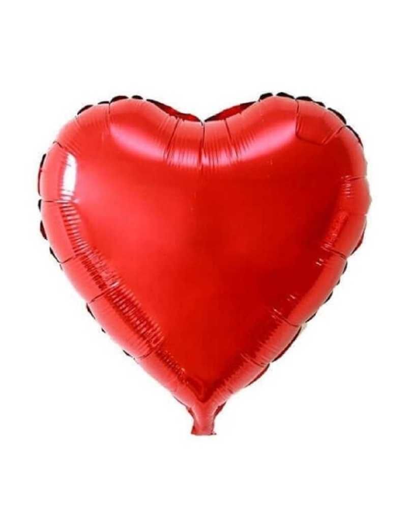 Metallic Heart Balloon with Helium