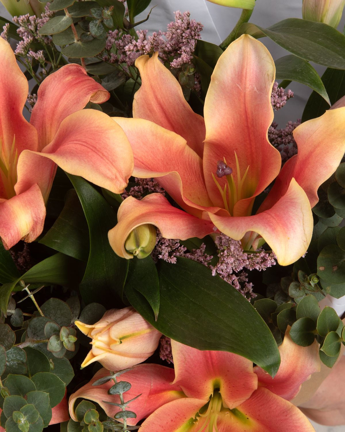 Bouquet of fragrant lilies