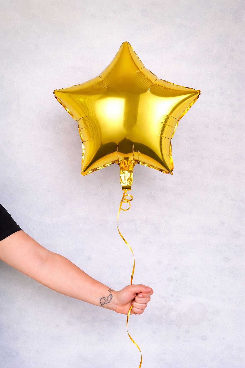 Metallic Star Balloon with Helium