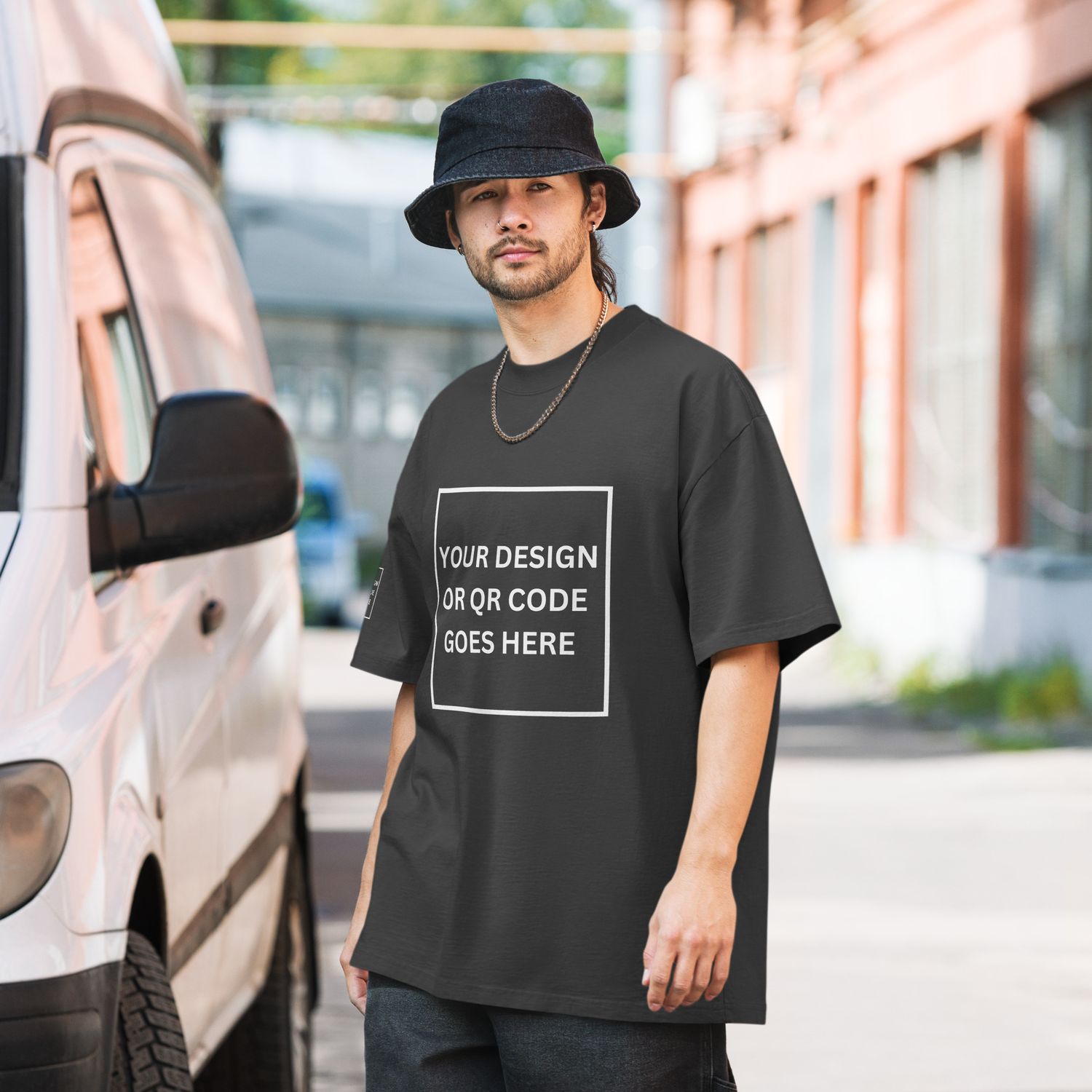 Custom Designed Oversized faded t-shirt