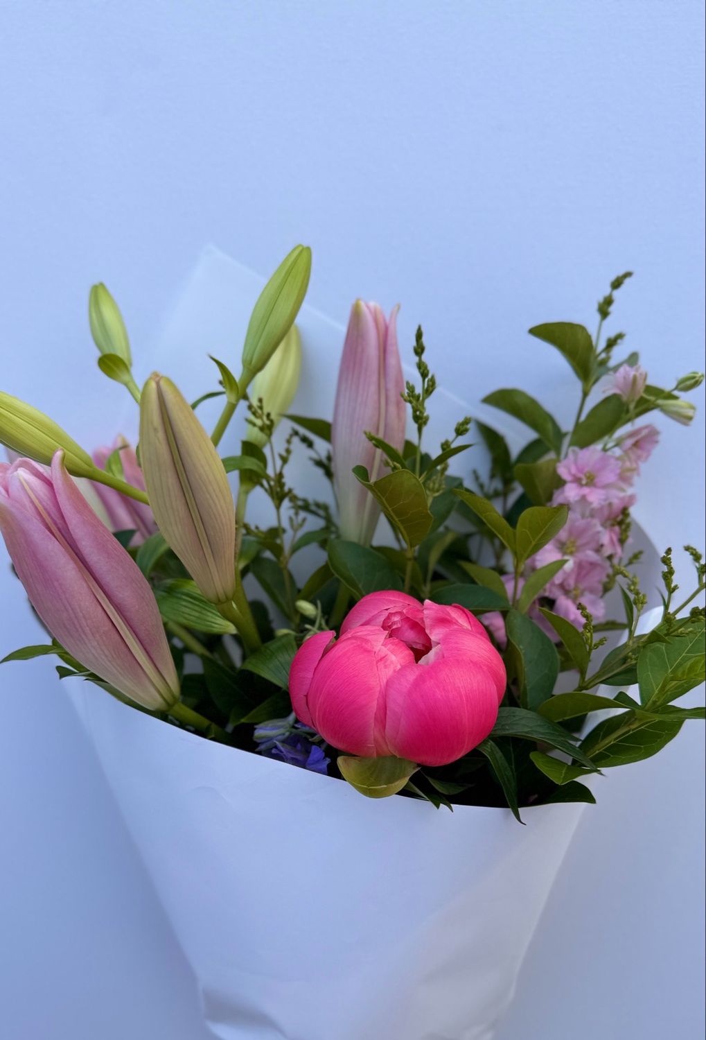 Small Peony Lily Bouquet