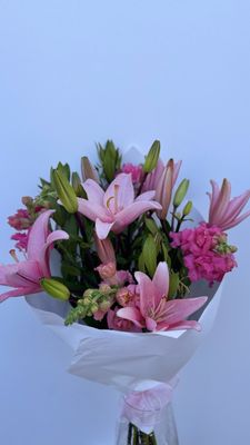 Pollen And Scent Free Pink Lilies