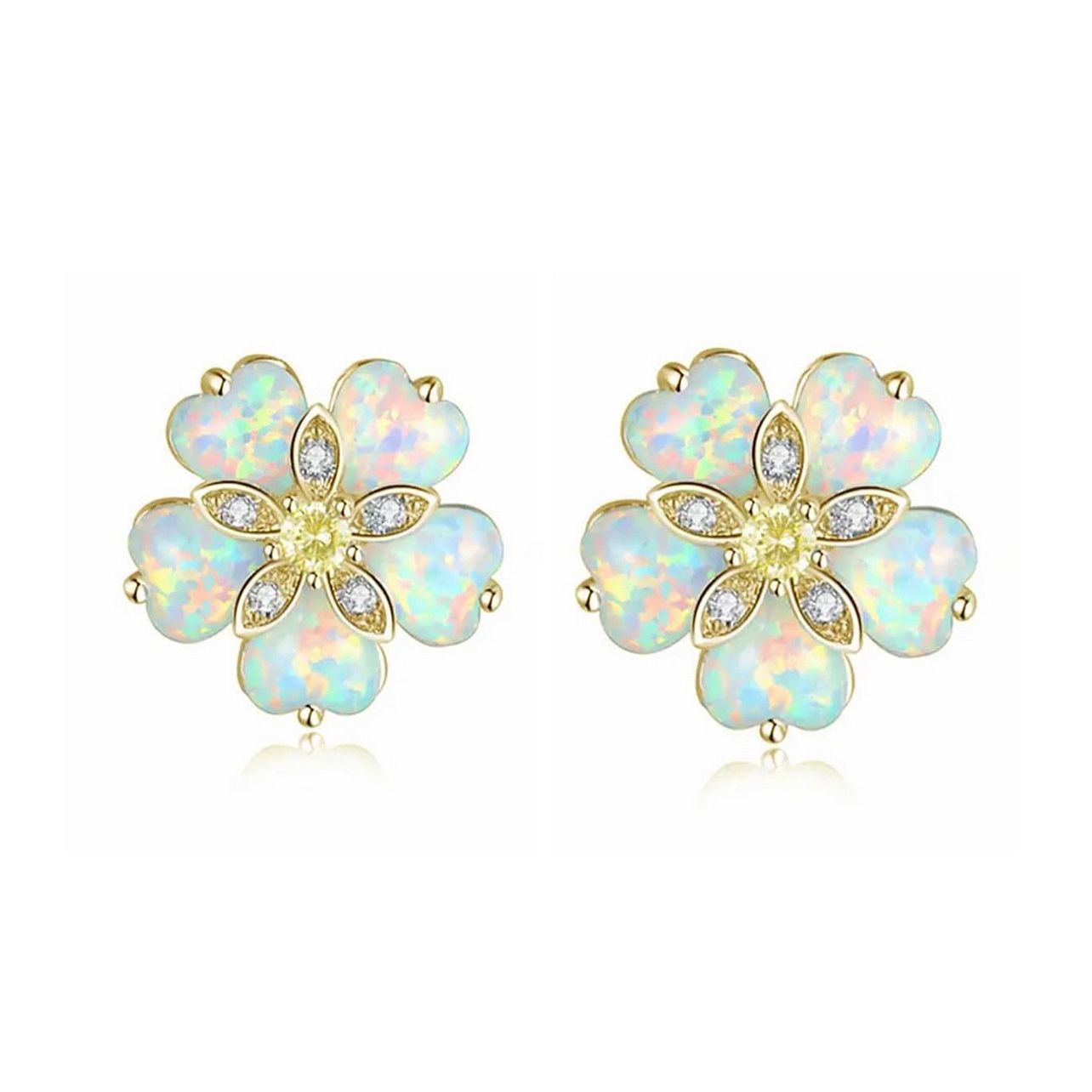 Ohrstecker OPAL FLOWER