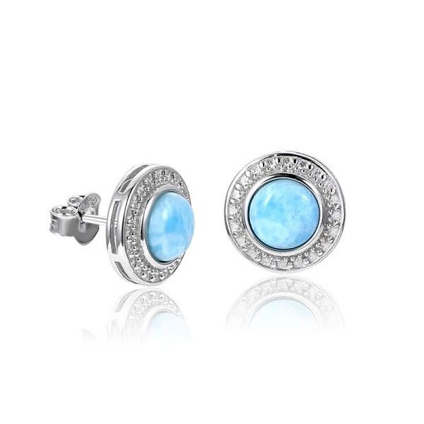 Larimar Ohrstecker ATLANTIS