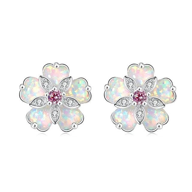 Ohrstecker OPAL FLOWER