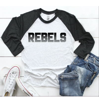 &quot;REBELS&quot; Bella + Canvas 3200 Unisex 3/4-Sleeve