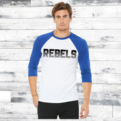 &quot;REBELS&quot; Bella + Canvas 3200 Unisex 3/4-Sleeve